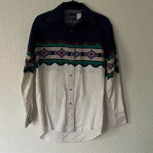 Wranglers riding pearl-snap